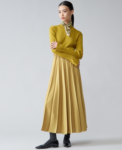 ハイネックリブニット 詳細画像 イエロー 4