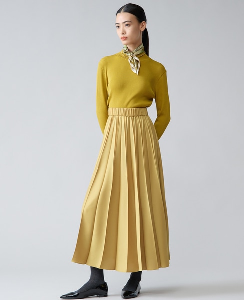 ハイネックリブニット 詳細画像 イエロー 6