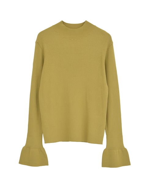 ハイネックリブニット 詳細画像 イエロー 7