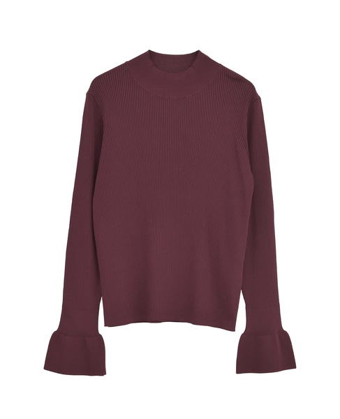 ハイネックリブニット 詳細画像 ボルドー 5