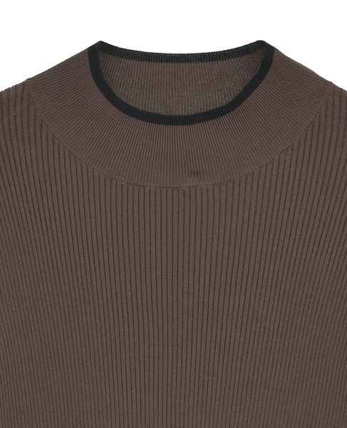 ハイネックリブニット 詳細画像 ブラウン 3