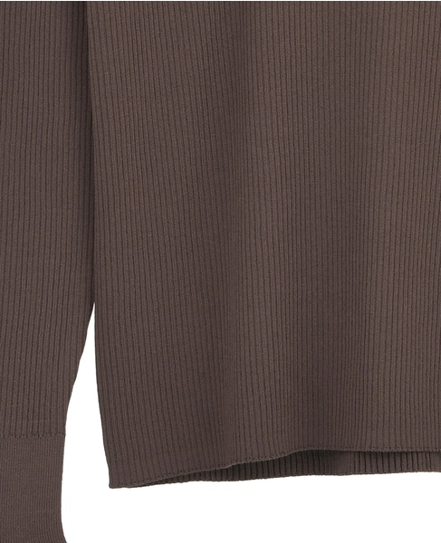 ハイネックリブニット 詳細画像 ブラウン 5