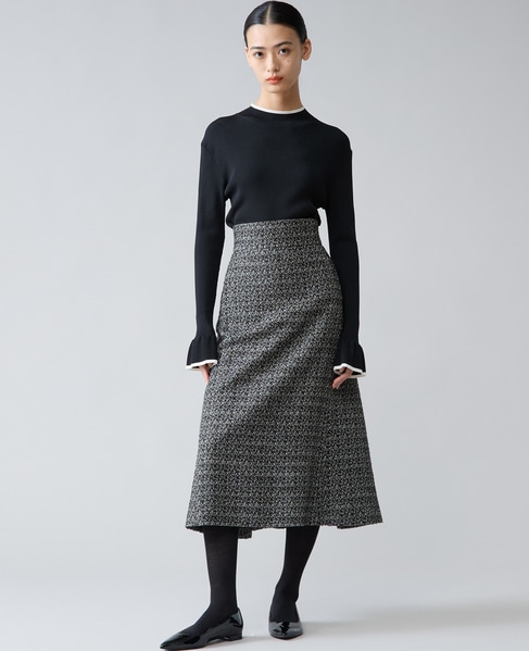 ハイネックリブニット 詳細画像 ブラック 2