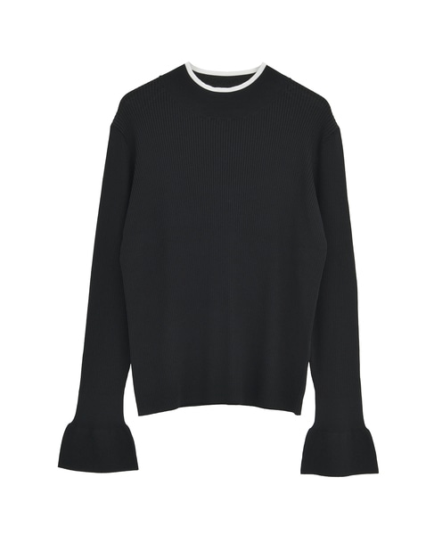 ハイネックリブニット 詳細画像 ブラック 8