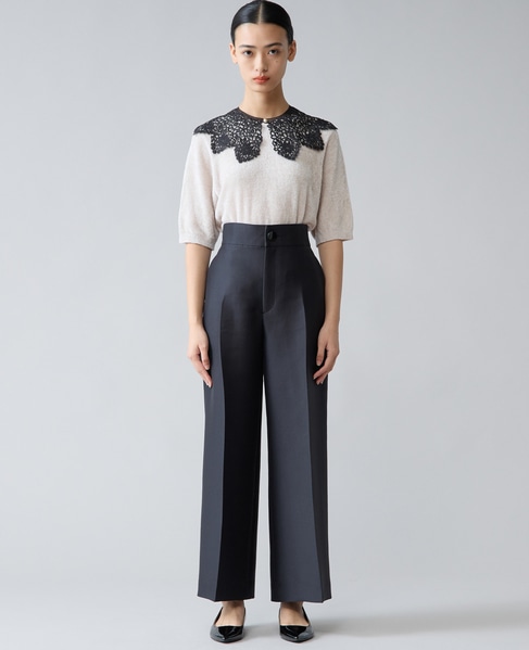 レース襟モールニット 詳細画像 アイボリー 3