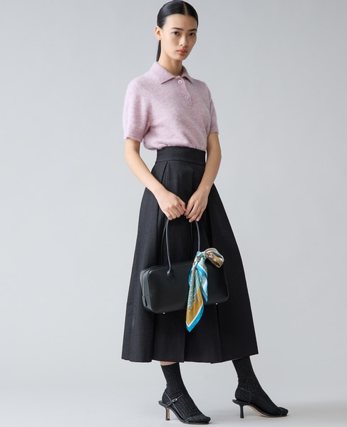 アルパカMIX衿ニット 詳細画像 ラベンダー 2