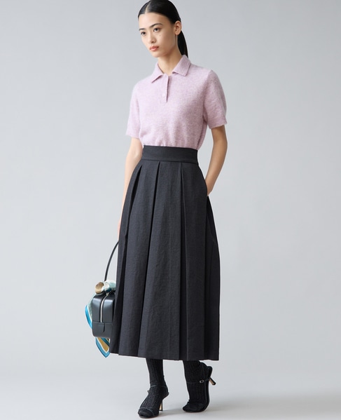 アルパカMIX衿ニット 詳細画像 ラベンダー 4