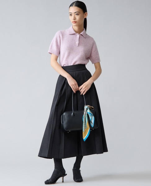 アルパカMIX衿ニット 詳細画像 ラベンダー 5