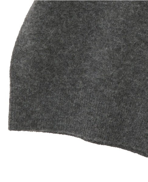 アルパカMIX衿ニット 詳細画像 チャコールグレー 5