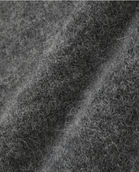 アルパカMIX衿ニット 詳細画像 チャコールグレー 7