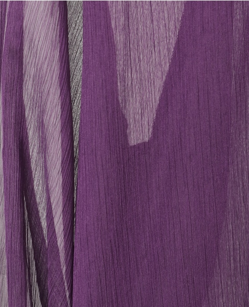 ニットリブトリミングシアーブラウス 詳細画像 パープル 6