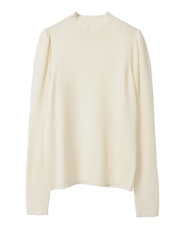 パフスリーブリブニット