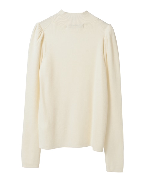 パフスリーブリブニット 詳細画像 ホワイト 2