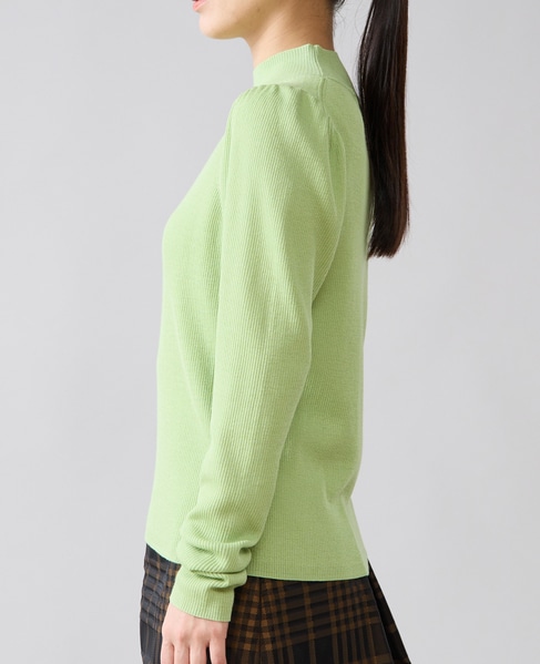パフスリーブリブニット 詳細画像 ピスタチオ 12