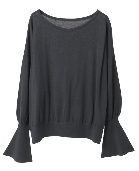 キャンディスリーブニット 詳細画像 チャコールグレー 1