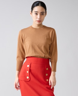 クルーネックニット