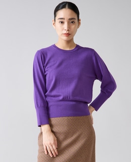 クルーネックニット