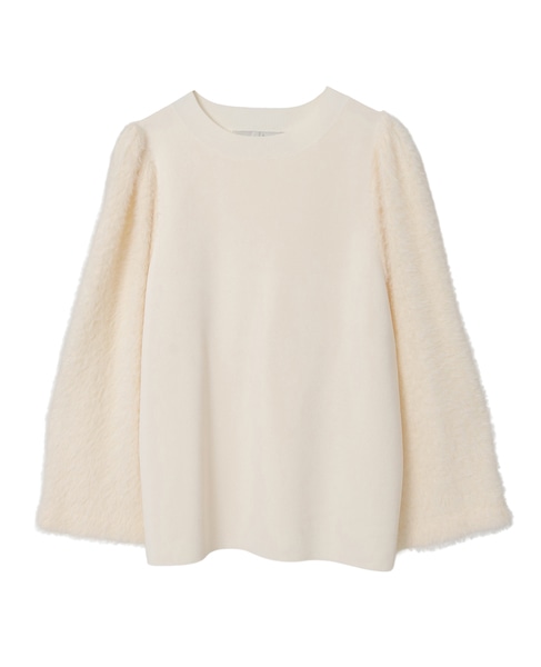 フェザースリーブニット 詳細画像 アイボリー 5