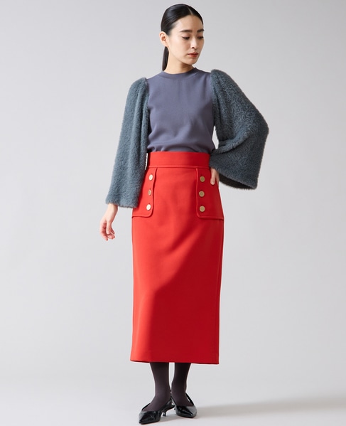 フェザースリーブニット 詳細画像 チャコールグレー 11