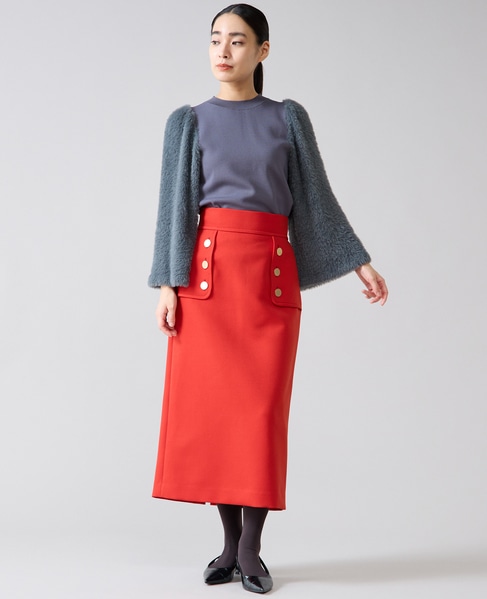 フェザースリーブニット 詳細画像 チャコールグレー 9