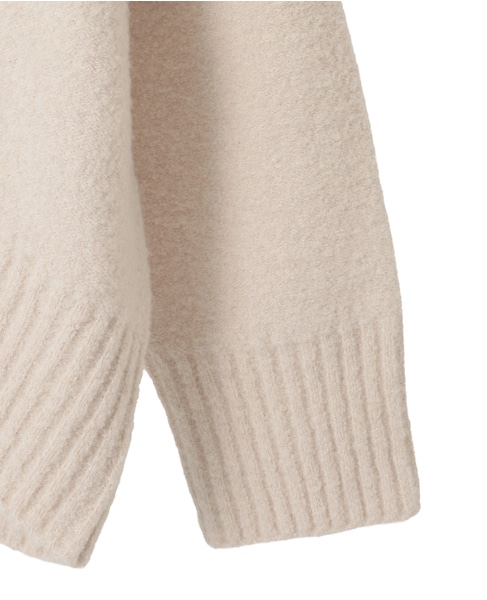 ブークレMIXハイネックニット 詳細画像 ベージュ 4