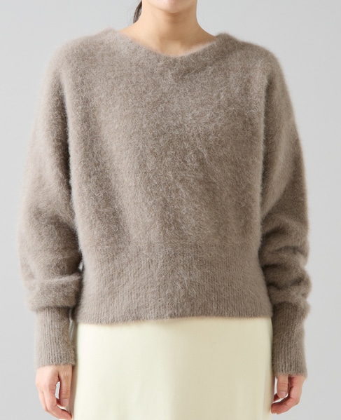 FOXアルパカ2WAYニット 詳細画像 モカ 8