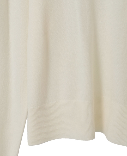 バイカラーレースネックニット 詳細画像 アイボリー 17