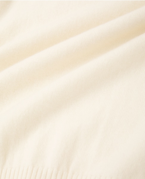 Vネックデザインスリットニット 詳細画像 アイボリー 7