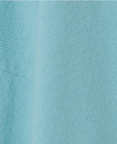 Vネックデザインスリットニット 詳細画像 アクアブルー 16