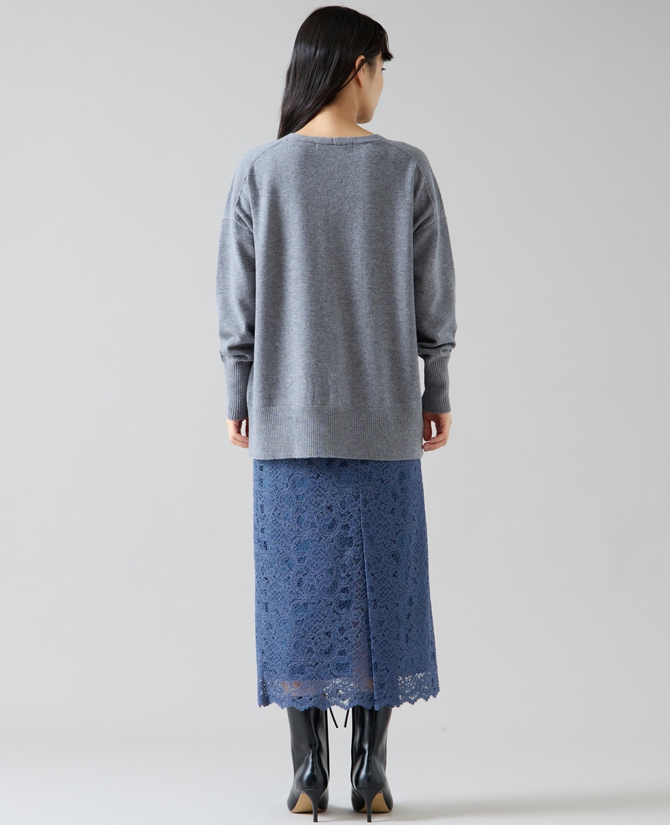 tiaraです バイカラーレースネックニット｜TIARA（ティアラ）｜商品詳細