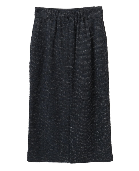 ボタン付ツイーディスカート 詳細画像 ネイビー 7