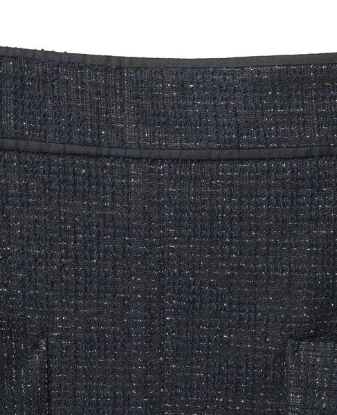 ボタン付ツイーディスカート 詳細画像 ネイビー 8