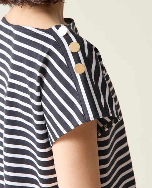 ゴールドボタントップス 詳細画像 ホワイト×ブラック 10