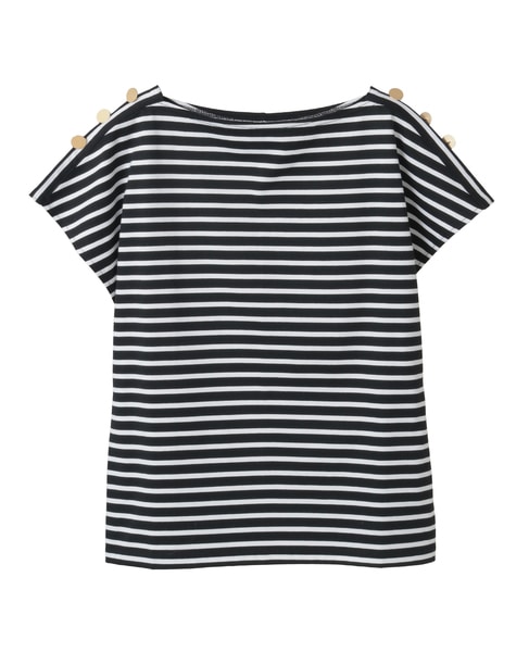 ゴールドボタントップス 詳細画像 ホワイト×ブラック 12