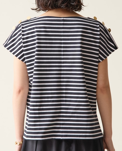 ゴールドボタントップス 詳細画像 ホワイト×ブラック 9