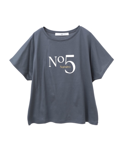 NO.5ドルマンTシャツ 詳細画像 チャコールグレー 1