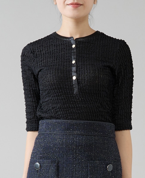 レースカットソー 詳細画像 ブラック 1