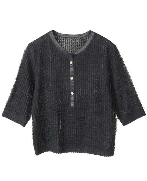 レースカットソー 詳細画像 ブラック 6