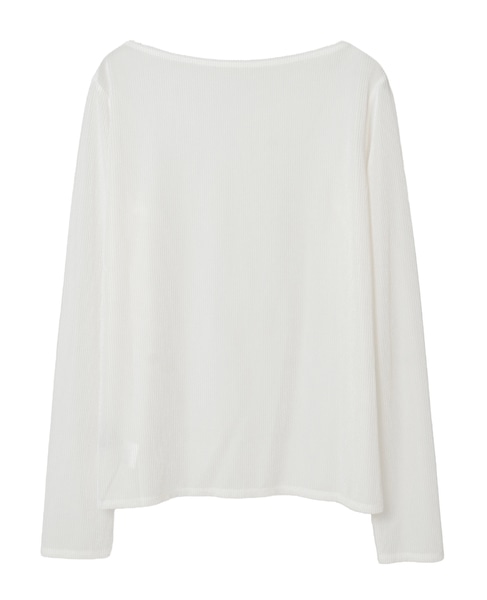 シアーベロアリブトップス 詳細画像 ホワイト 1