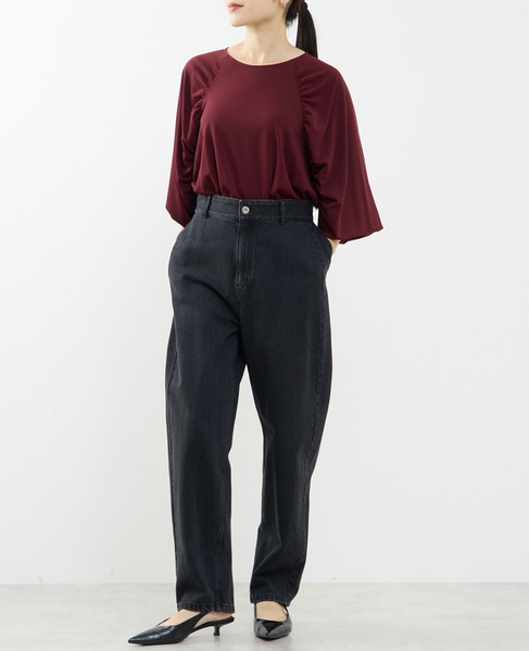 ギャザードルマンブラウス 詳細画像 ボルドー 4