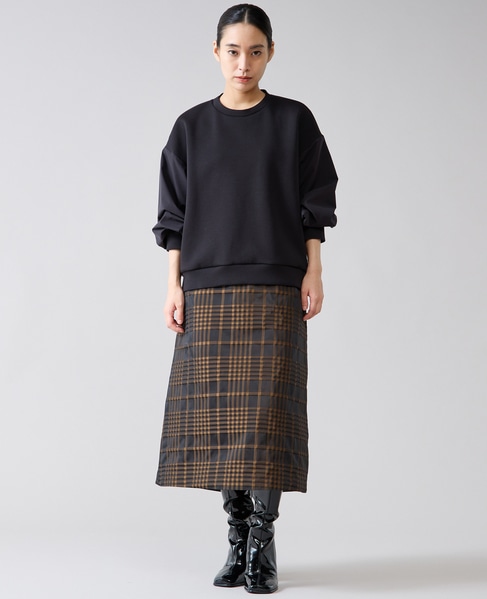 タフタスリーブスウェットプルオーバー 詳細画像 ブラック 4