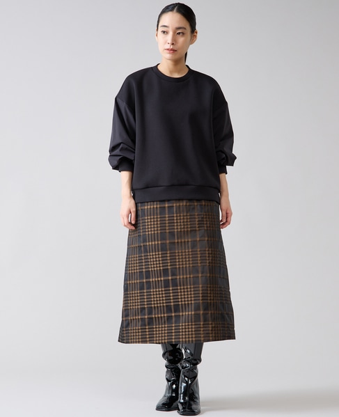 タフタスリーブスウェットプルオーバー 詳細画像 ブラック 5