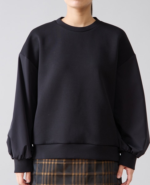 タフタスリーブスウェットプルオーバー 詳細画像 ブラック 8