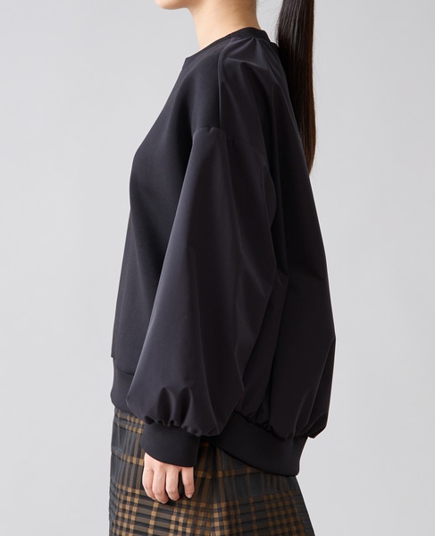 タフタスリーブスウェットプルオーバー 詳細画像 ブラック 9