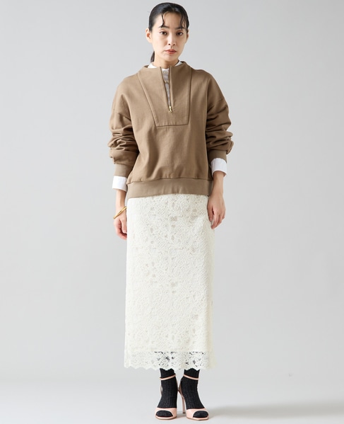 ZIPプルオーバー 詳細画像 モカ 4