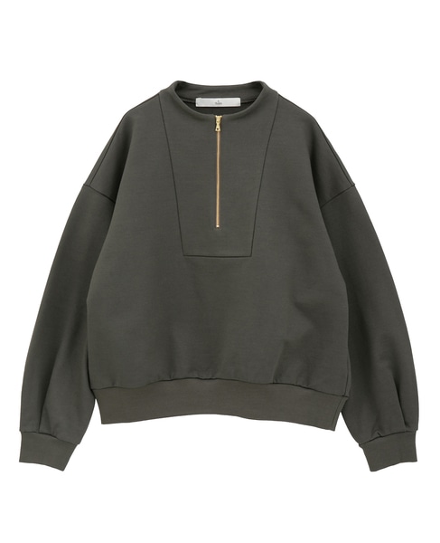 ZIPプルオーバー 詳細画像 チャコールグレー 1