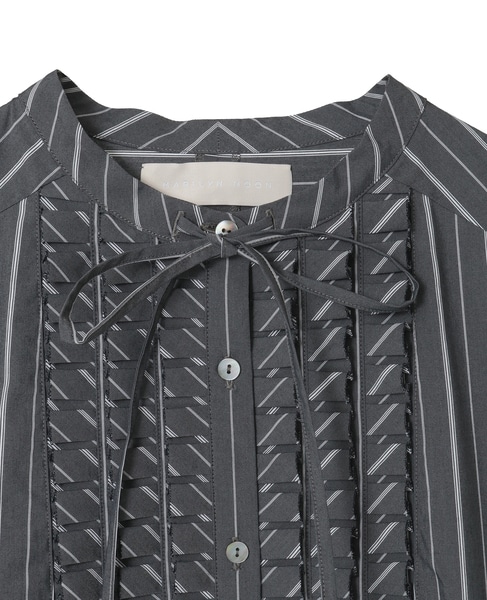 【MARILYN MOON/マリリンムーン】フロントフリルワンピース 詳細画像 チャコールグレー 3