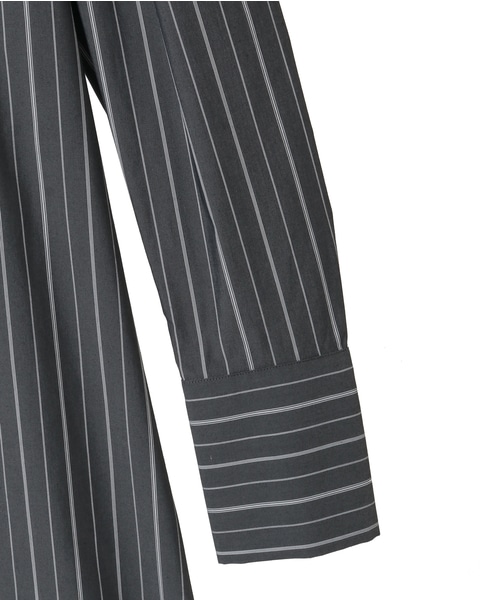 【MARILYN MOON/マリリンムーン】フロントフリルワンピース 詳細画像 チャコールグレー 4