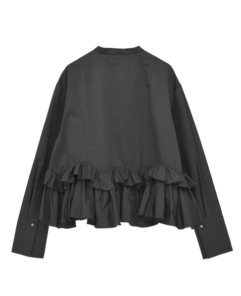 ■専用■美品 マリリンムーン 3万 フリルのブルゾン ブラウス ホワイト 390 Marilyn Moon MARILYN MOON マリリンムーン ブラウス spiral