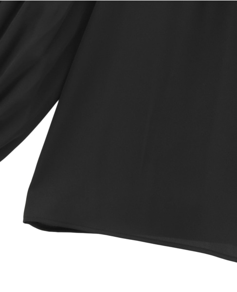 【MARILYN MOON/マリリンムーン】フリルブラウス 詳細画像 ブラック 5